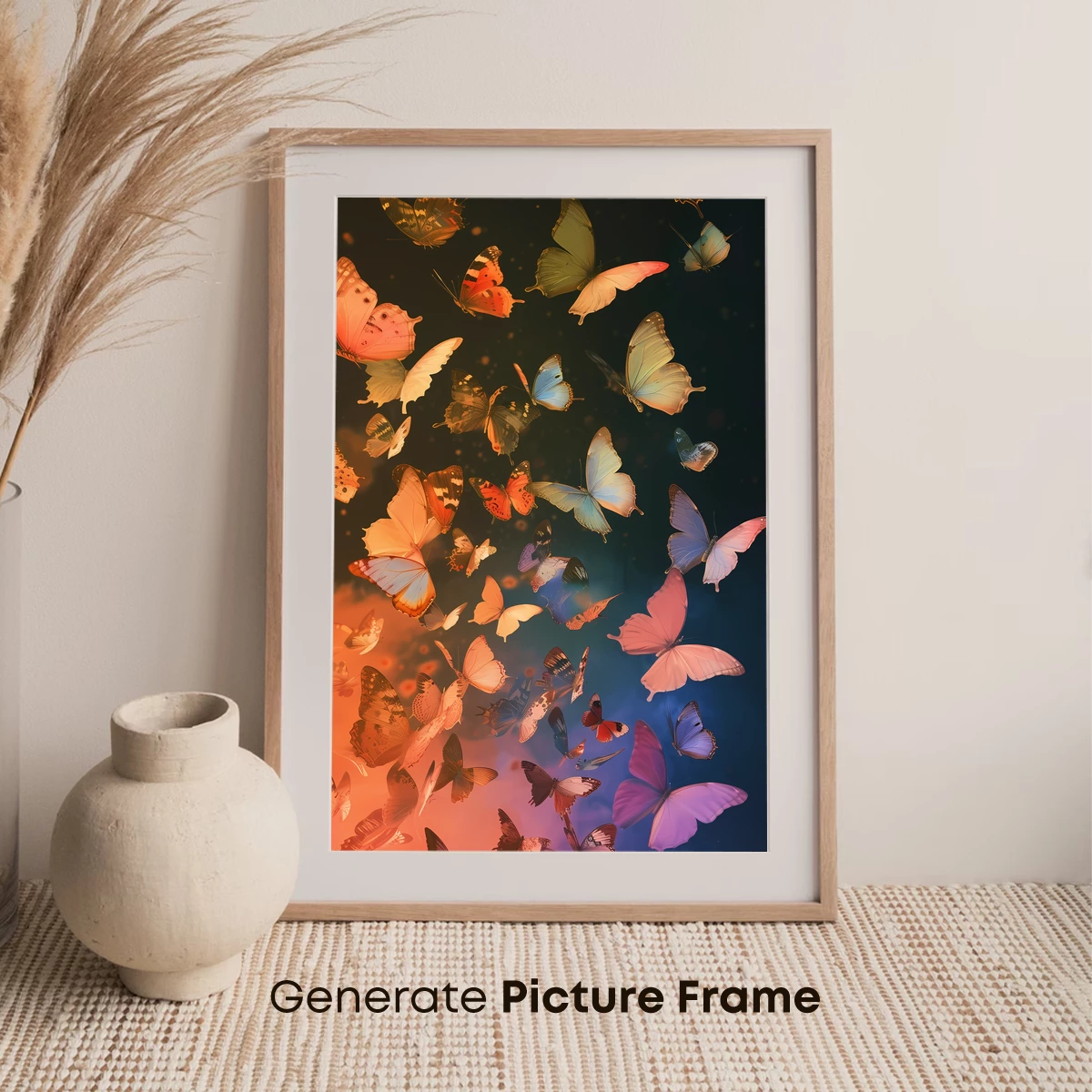 Butterfly Symphony in Sunset Hues - Image 7