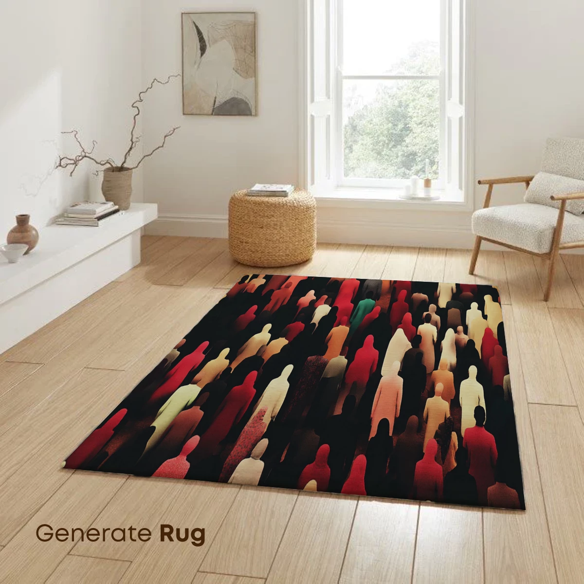 Colorful Crowd Silhouettes: A Symphony of Anonymity - Image 6