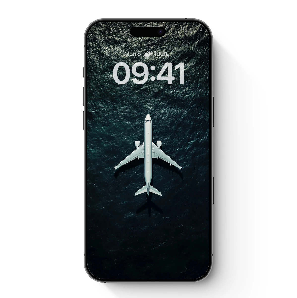 Aerial Solitude: Plane Over Dark Seas