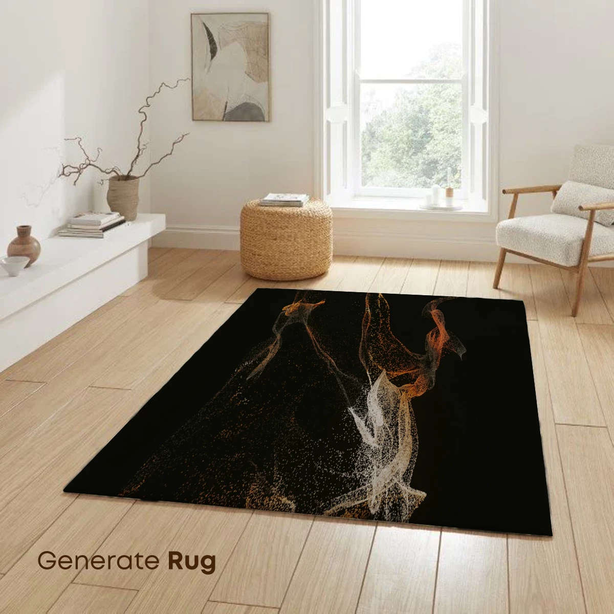 Ethereal Particle Dance: Golden Whispers in Darkness - Image 6