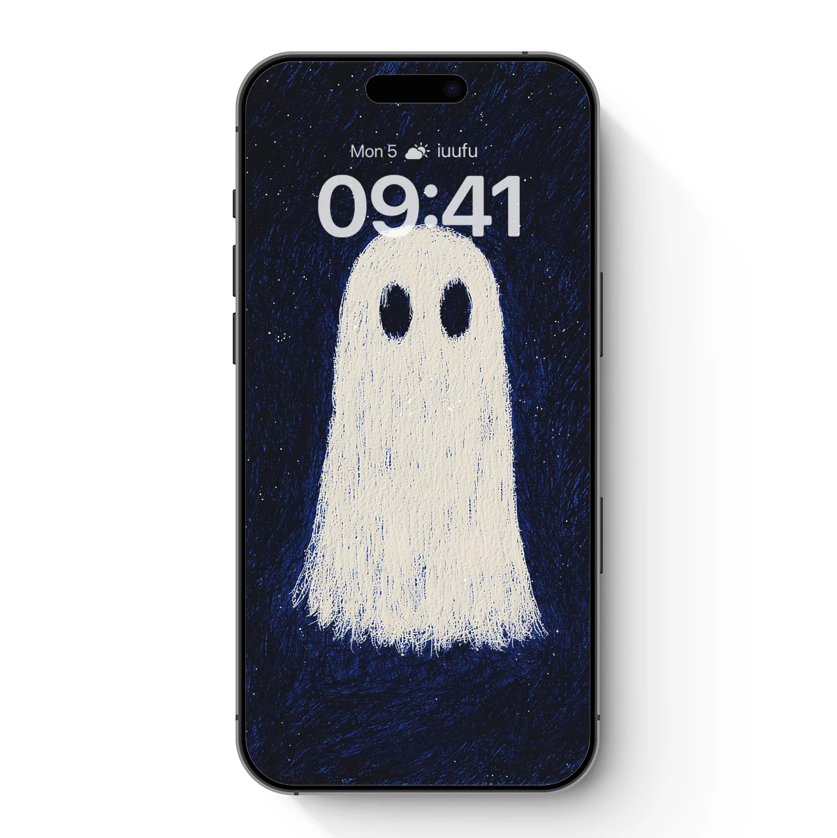 Ethereal Ghost in Starlit Night