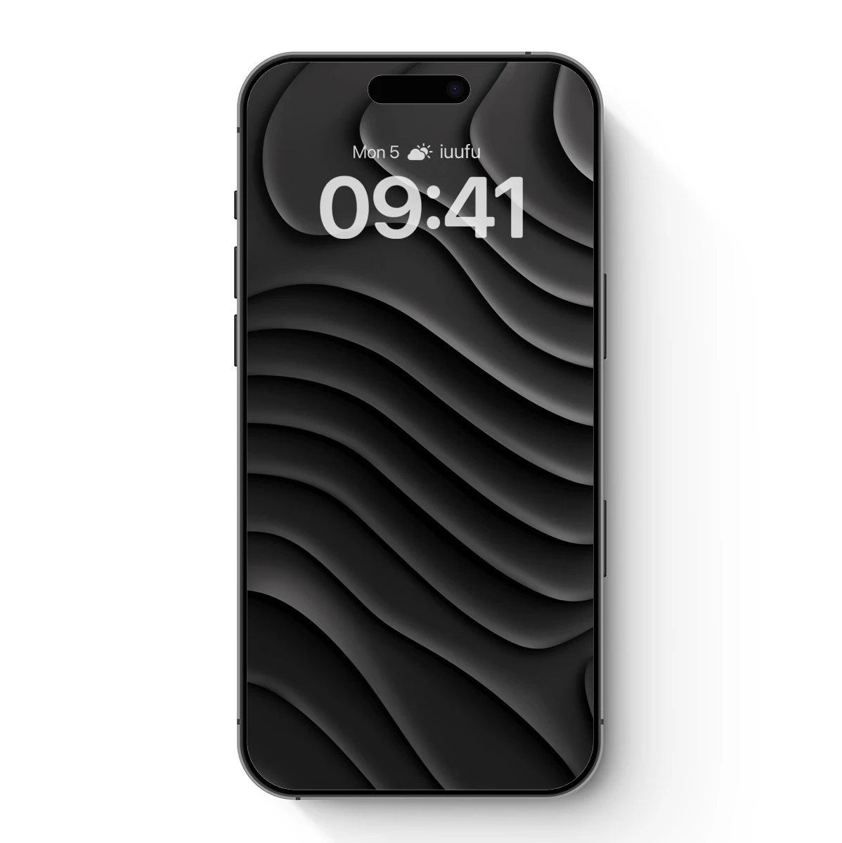 Elegant Black Waves: Abstract Fluidity