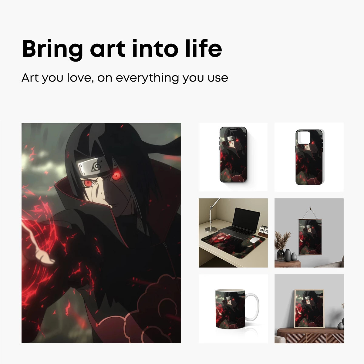 Eclipse of Power: Anime Ninja in Crimson Aura - Image 2