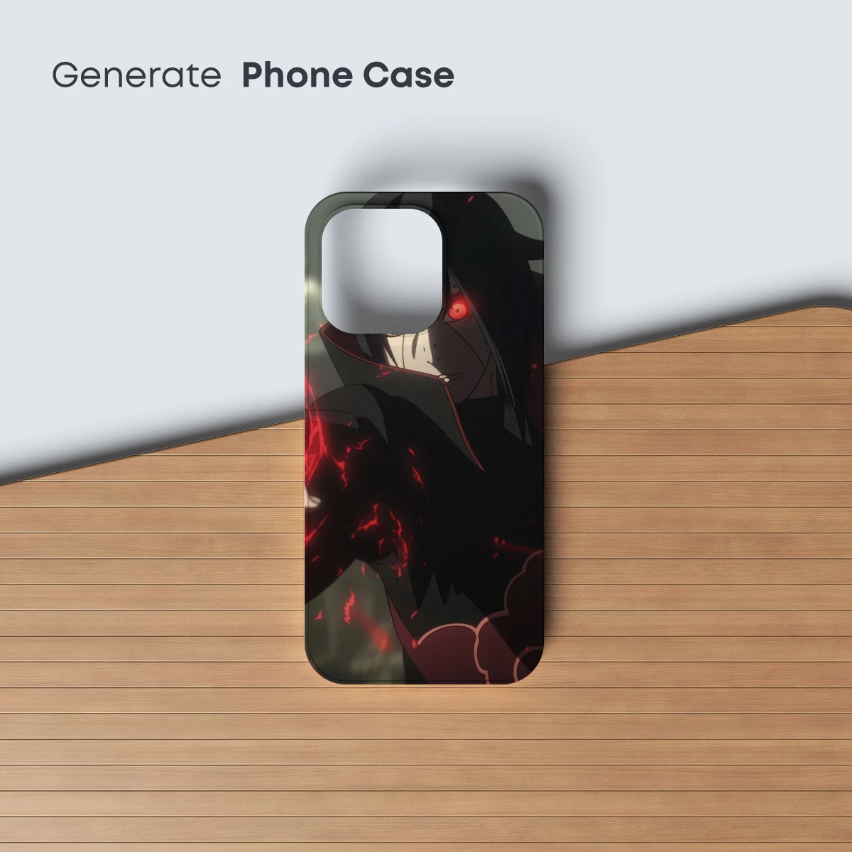 Eclipse of Power: Anime Ninja in Crimson Aura - Image 3