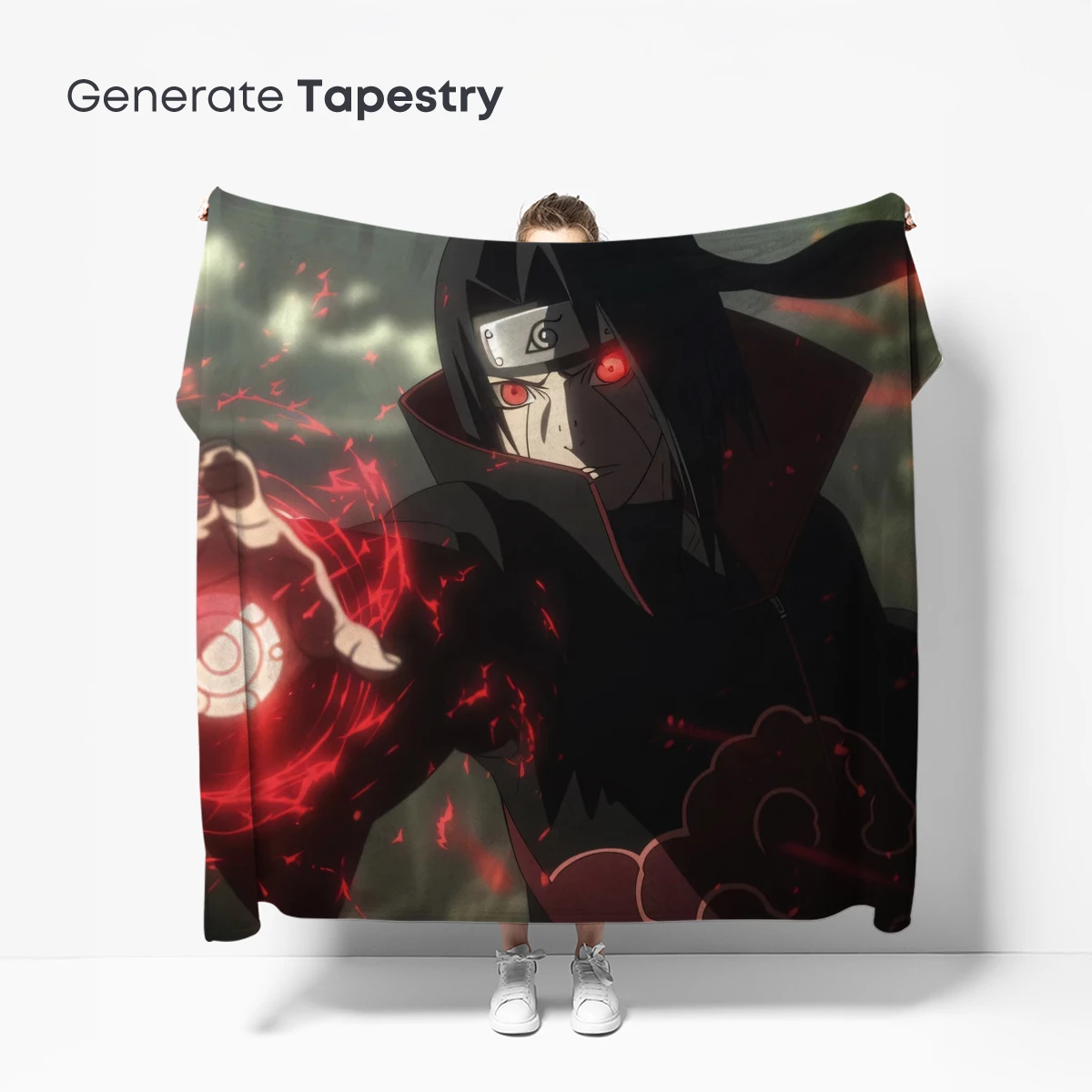 Eclipse of Power: Anime Ninja in Crimson Aura - Image 5