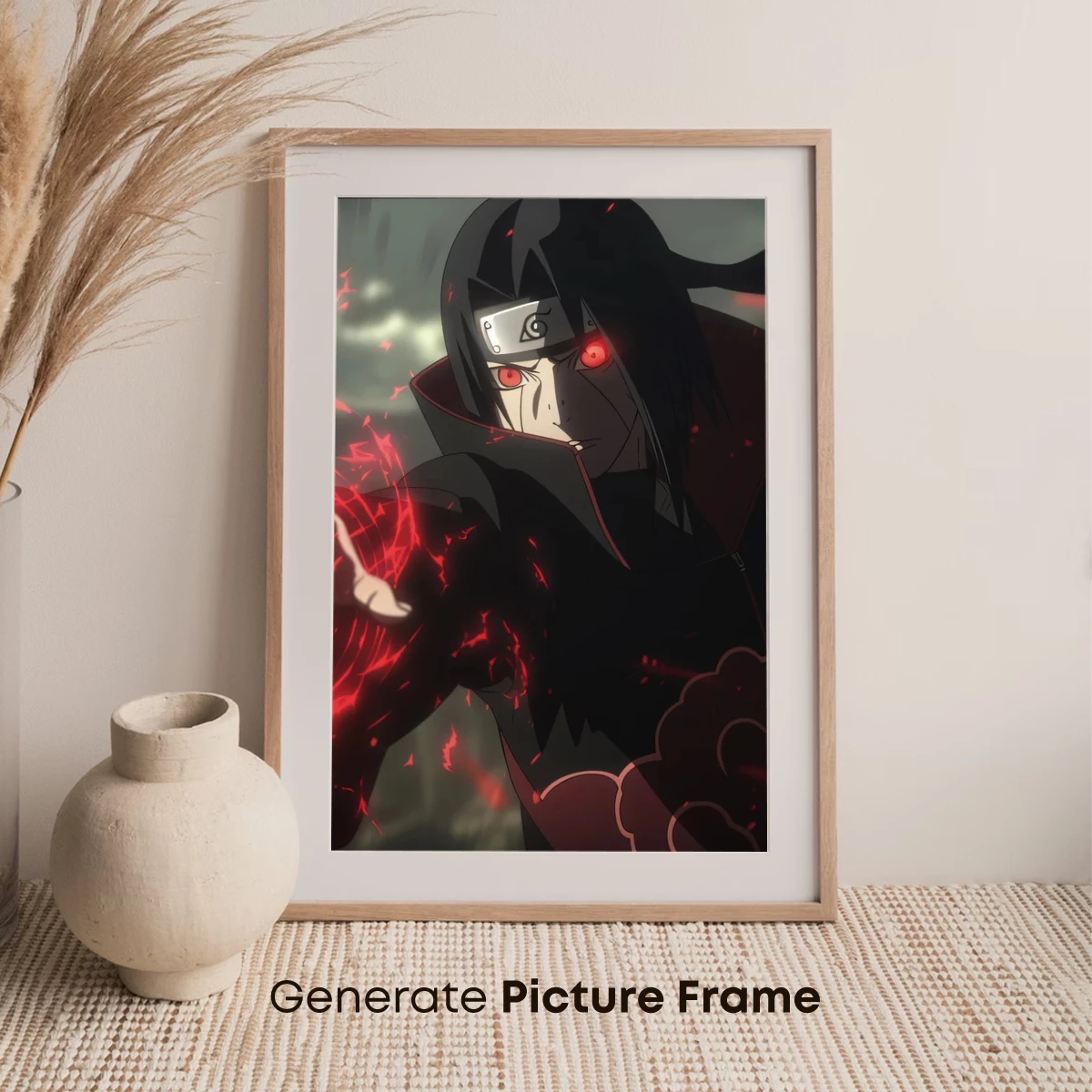 Eclipse of Power: Anime Ninja in Crimson Aura - Image 7