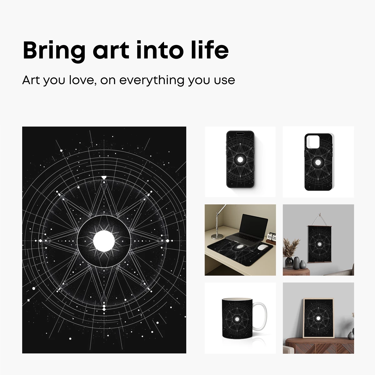 Cosmic Mandala: Celestial Geometry in Harmony - Image 2