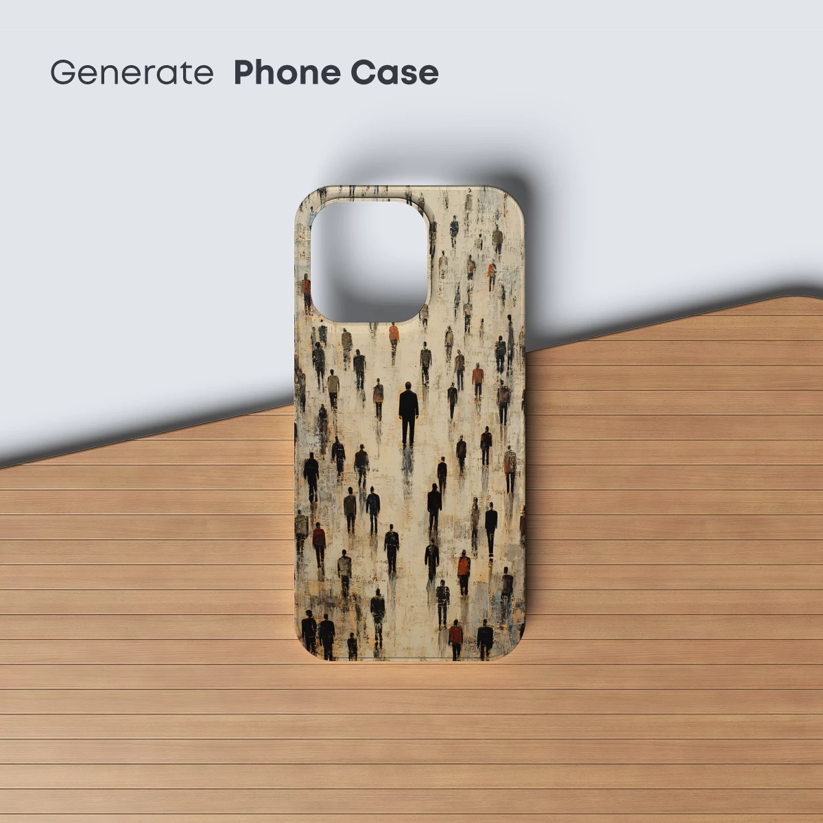 Crowd of Solitude: Abstract Urban Artistry - Image 3