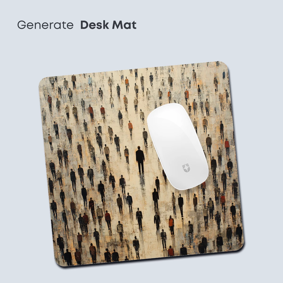 Crowd of Solitude: Abstract Urban Artistry - Image 4