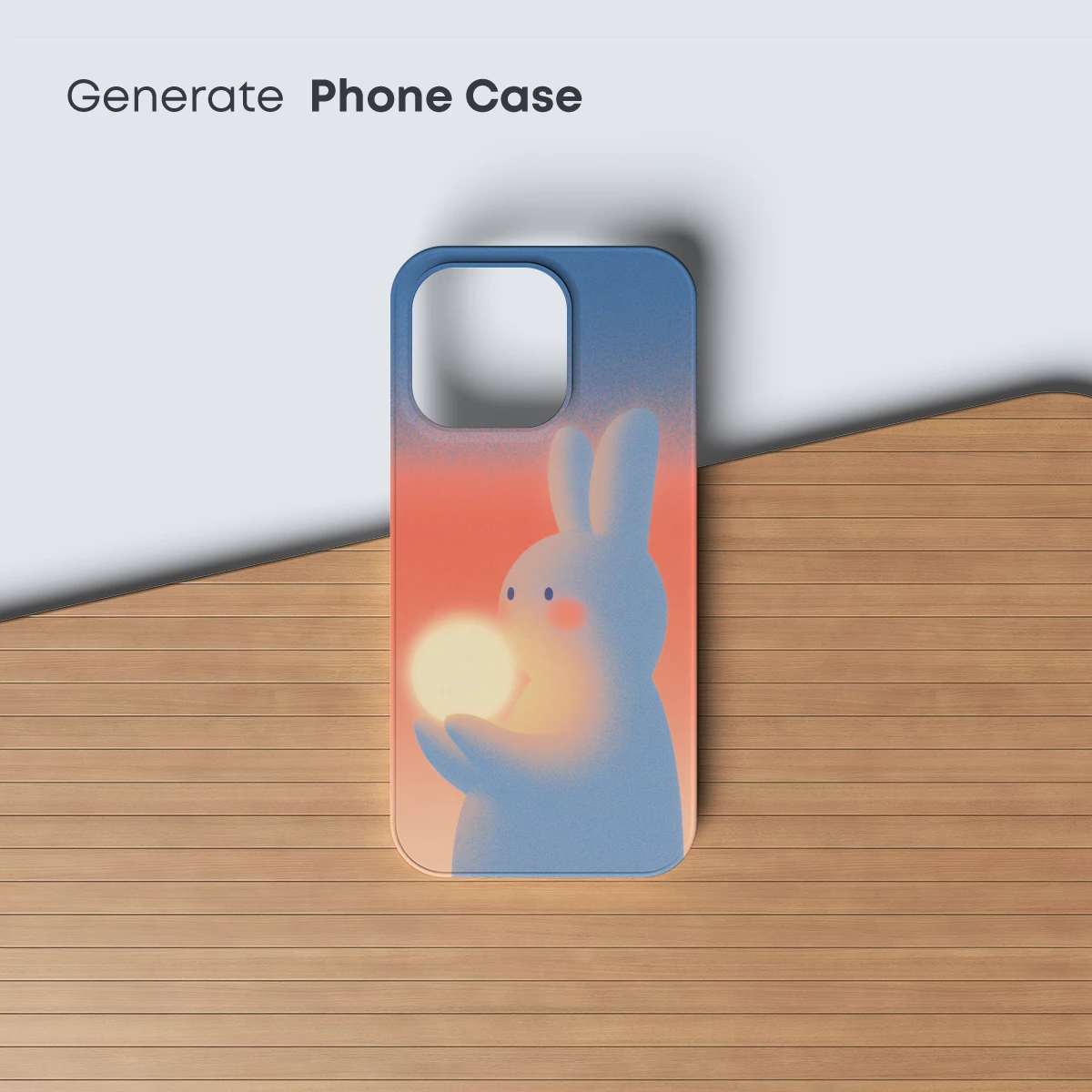 Glowing Embrace: Bunny Holding Light in Pastel Dreams - Image 3