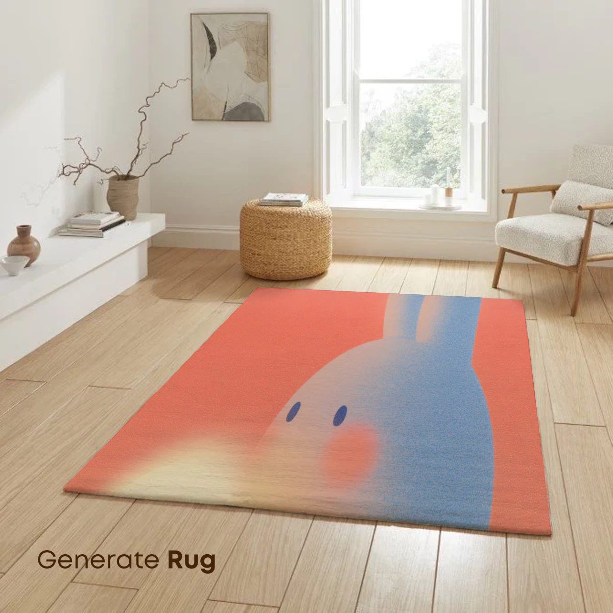 Glowing Embrace: Bunny Holding Light in Pastel Dreams - Image 6