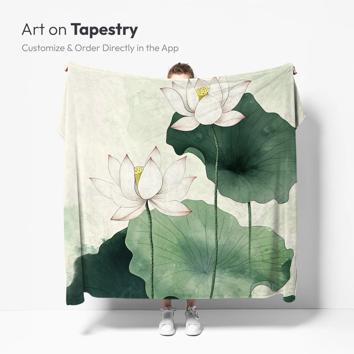 Elegant Lotus Serenity: Watercolor Harmony - Image 5