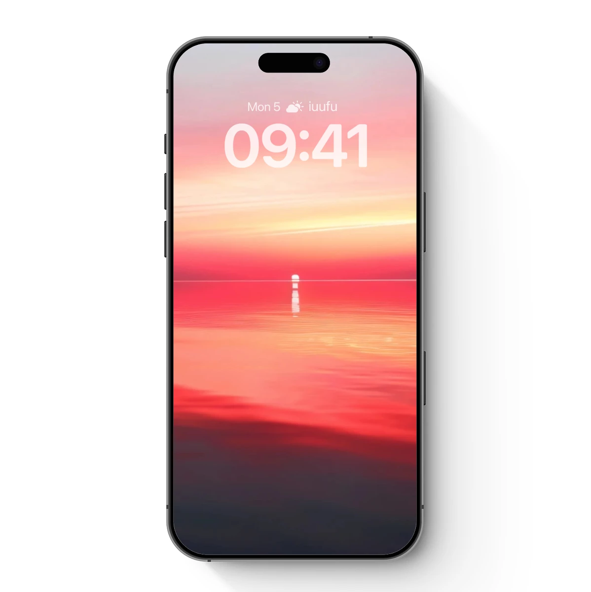 Eternal Sunset: Solitary Lighthouse in Crimson Hues