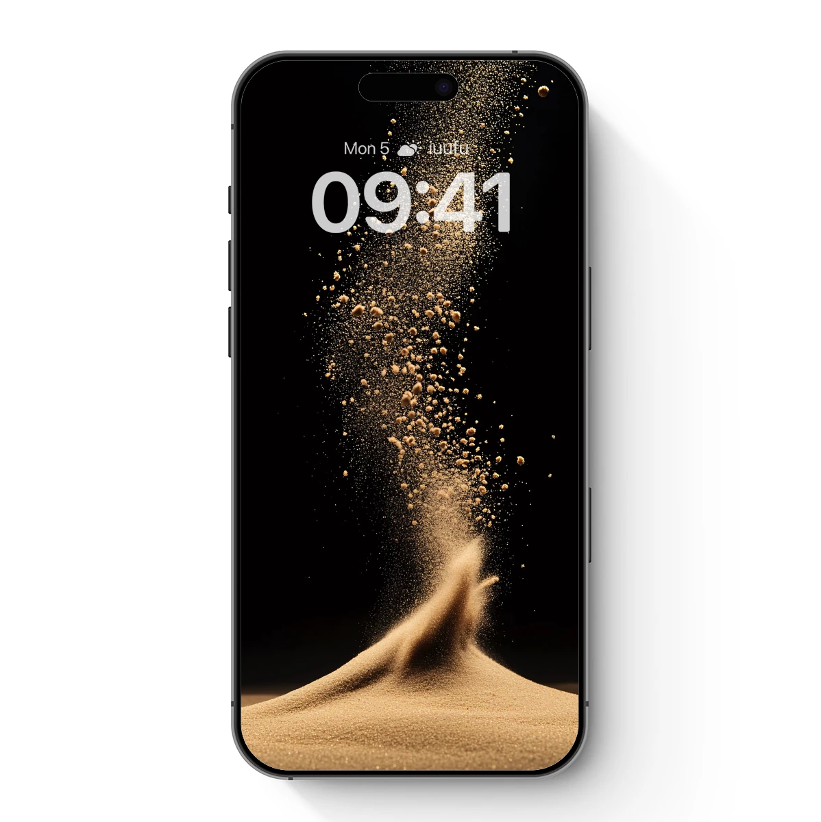 Golden Sand Eruption: Dynamic Desert Sculpture