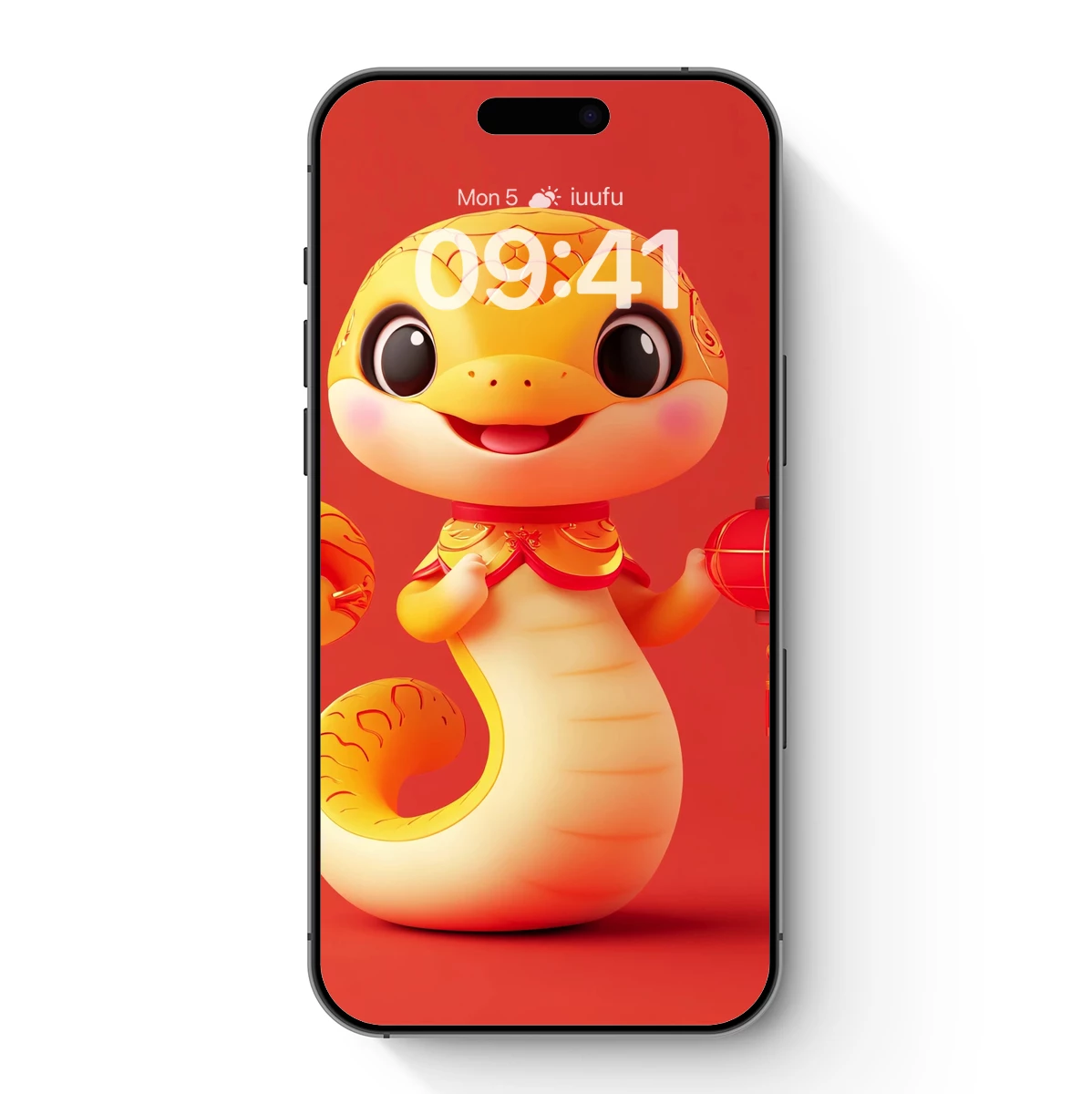 Charming Snake Lantern Bearer: Festive Folklore Art