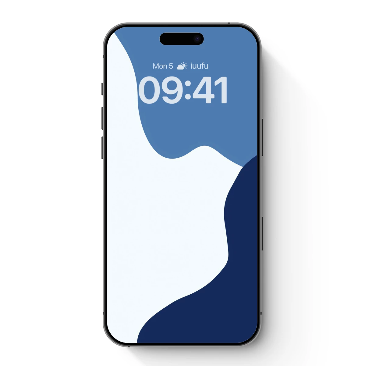 Abstract Ocean Waves in Blue Harmony