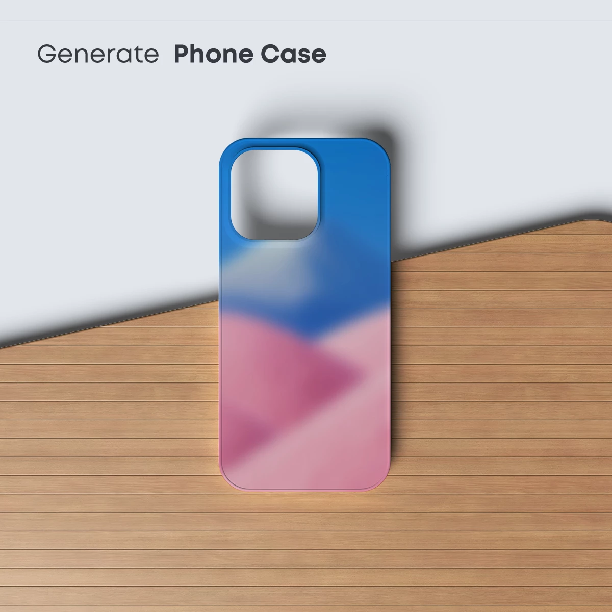 Blurred Dawn: Pink and Blue Abstract Harmony - Image 3