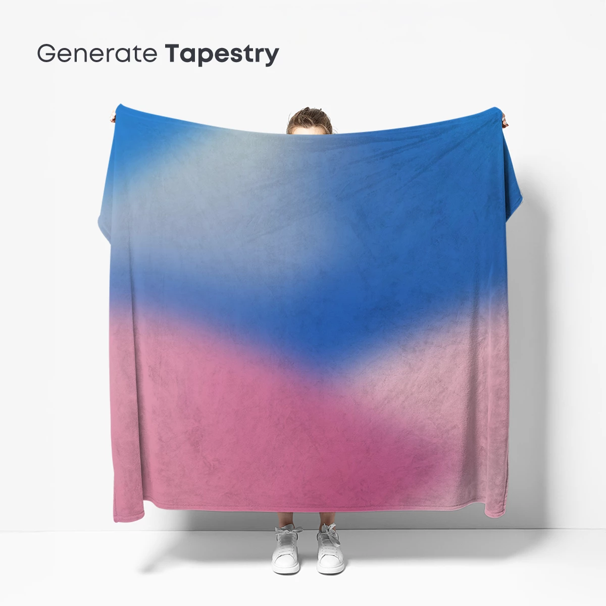 Blurred Dawn: Pink and Blue Abstract Harmony - Image 5