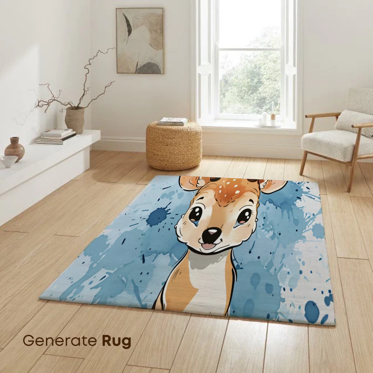 Charming Deer in Watercolor Wonderland - Image 6