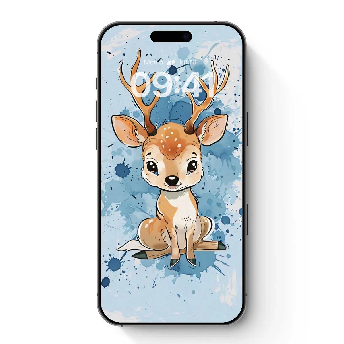 Charming Deer in Watercolor Wonderland