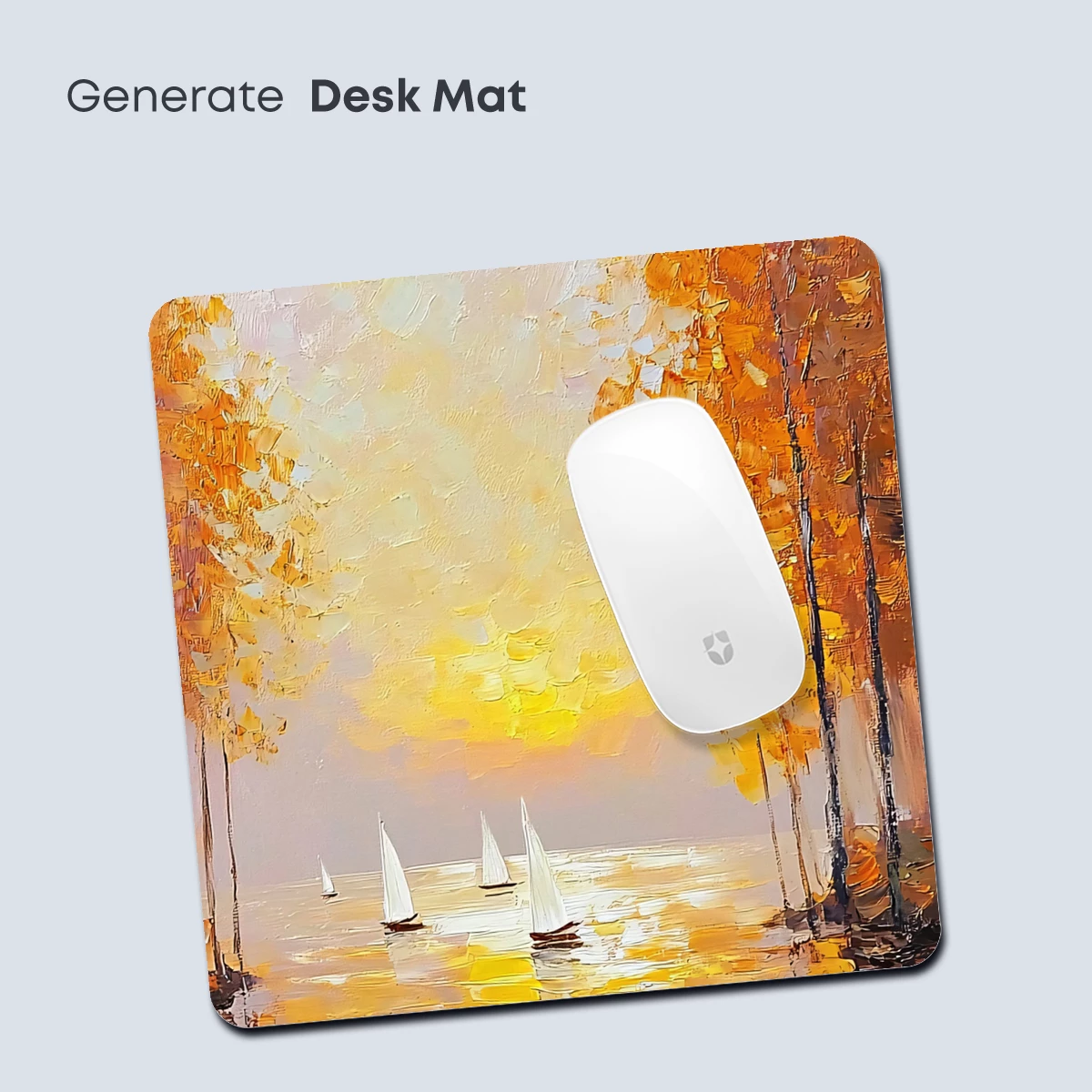 Autumn Sails: Impressionist Sunset Symphony - Image 4