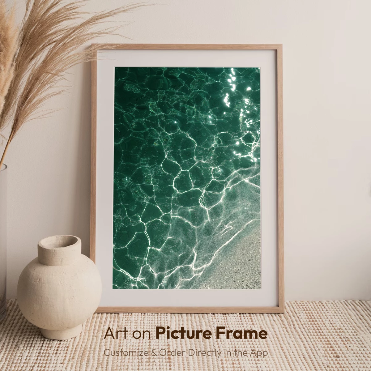 Emerald Tides: Ocean's Vein-Like Patterns - Image 7