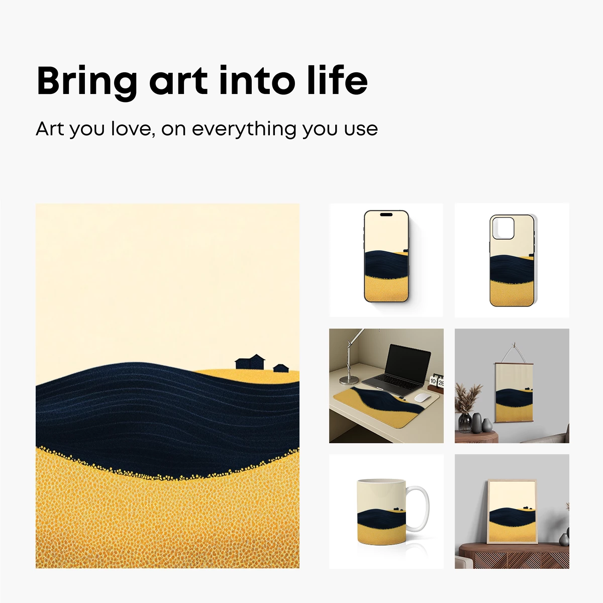 Desert Solitude: Waves of Sand and Shadow - Image 2