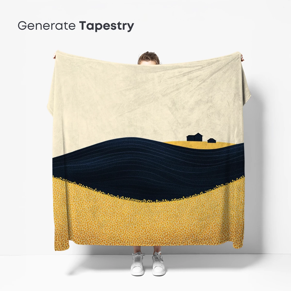 Desert Solitude: Waves of Sand and Shadow - Image 5