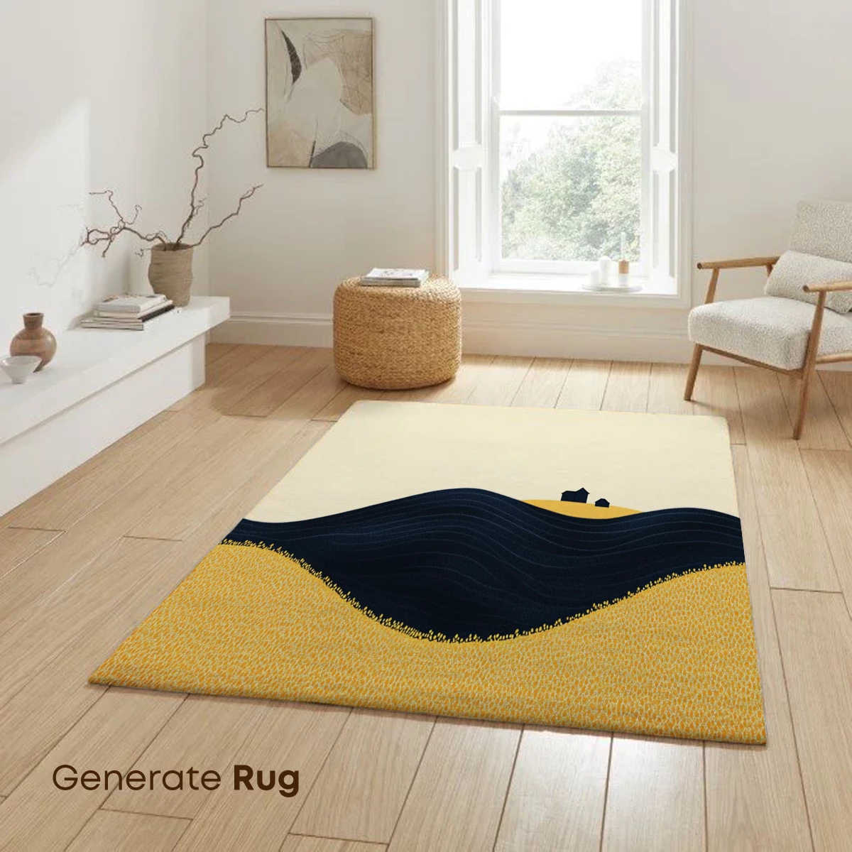 Desert Solitude: Waves of Sand and Shadow - Image 6