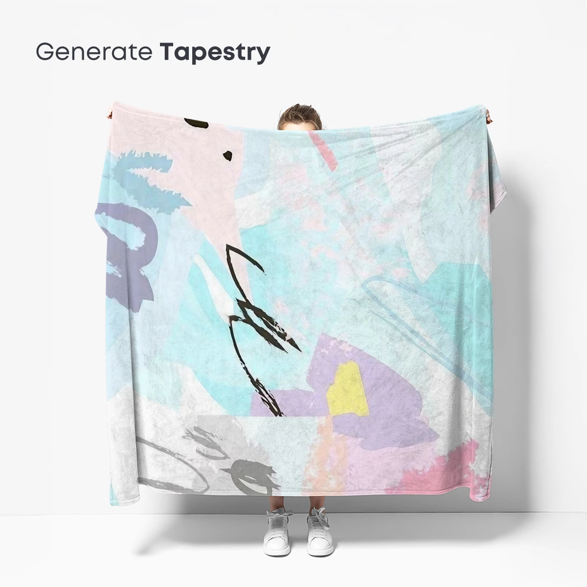 Abstract Pastel Symphony: Brushstroke Harmony - Image 5