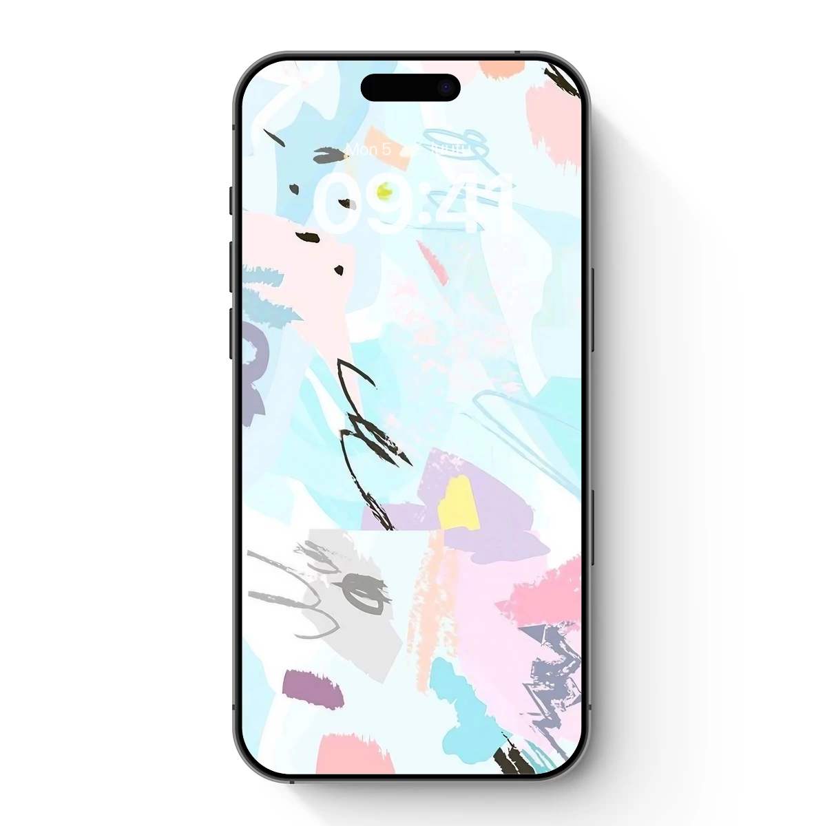 Abstract Pastel Symphony: Brushstroke Harmony