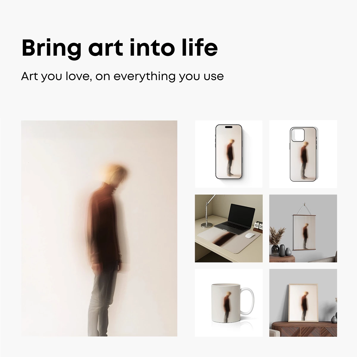 Blurred Solitude: A Figure in Motion - Image 2