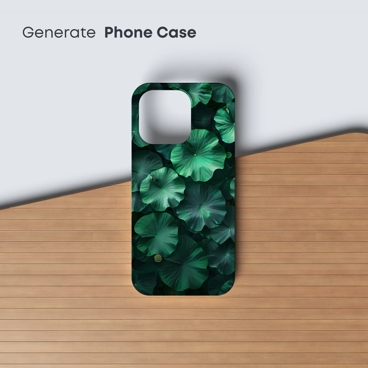 Emerald Lotus Symphony: Nature's Abstract Canvas - Image 3