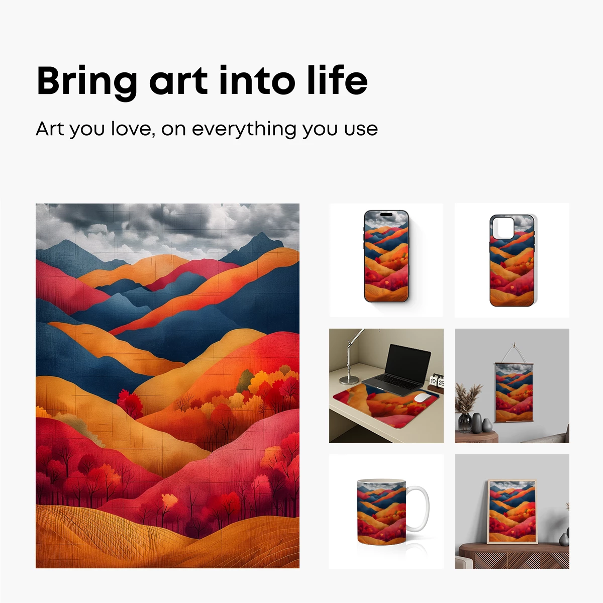 Autumnal Peaks: A Symphony of Layers and Colors - Image 2