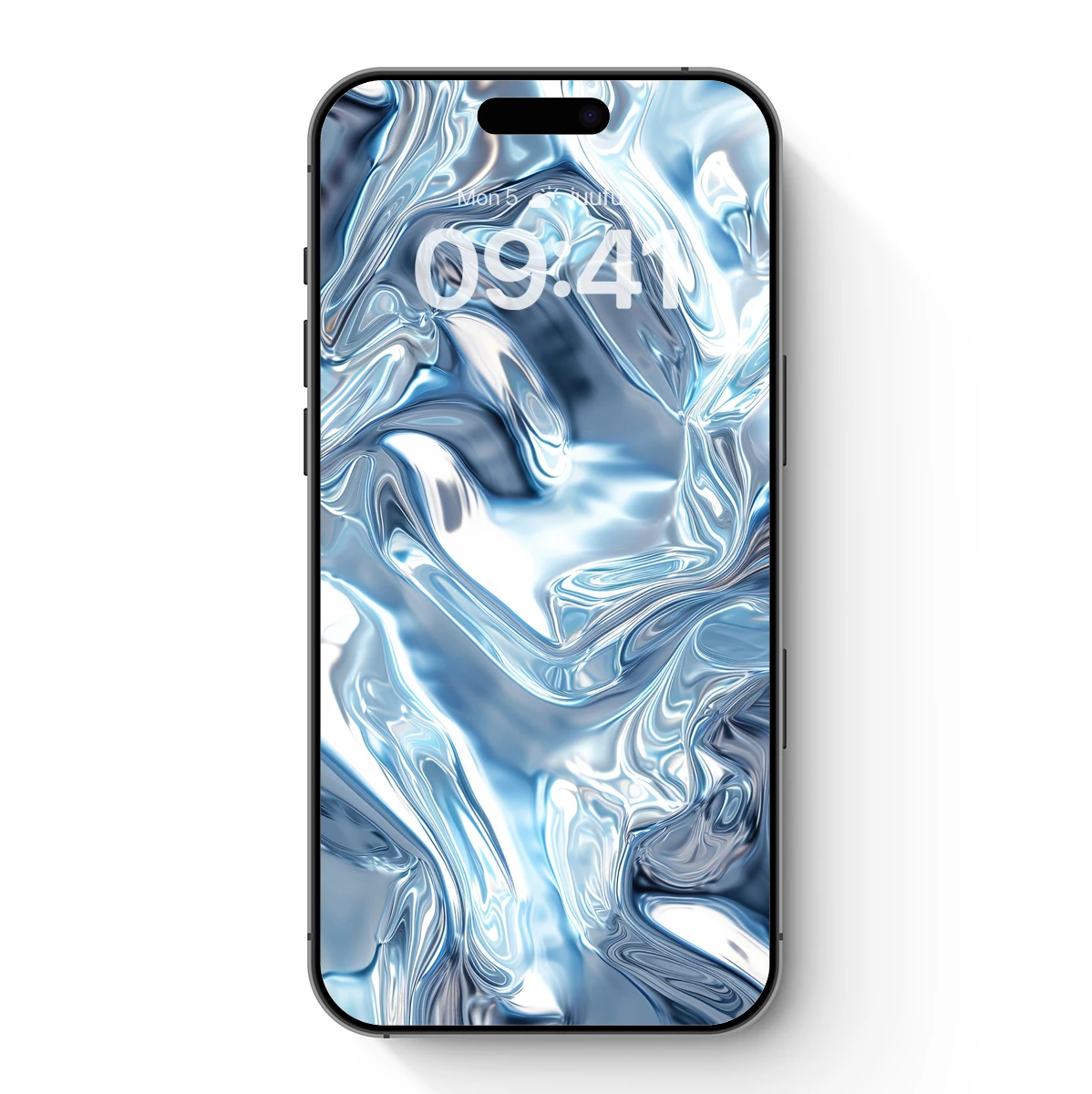 Ethereal Ice Flow: Abstract Fluid Dynamics