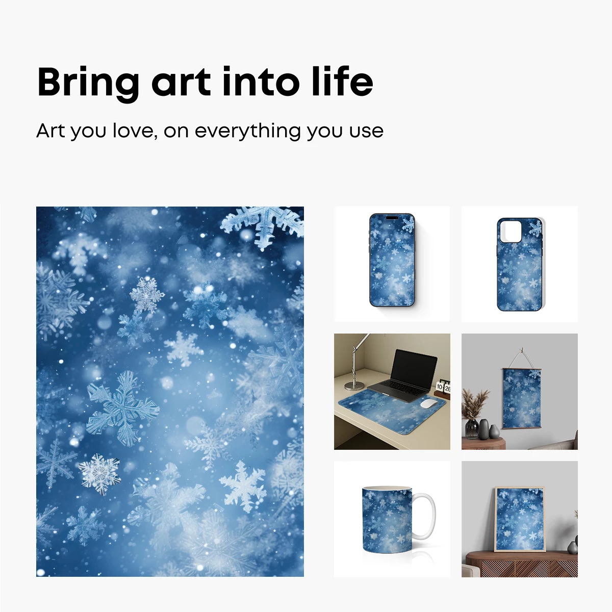 Frosty Snowflake Symphony