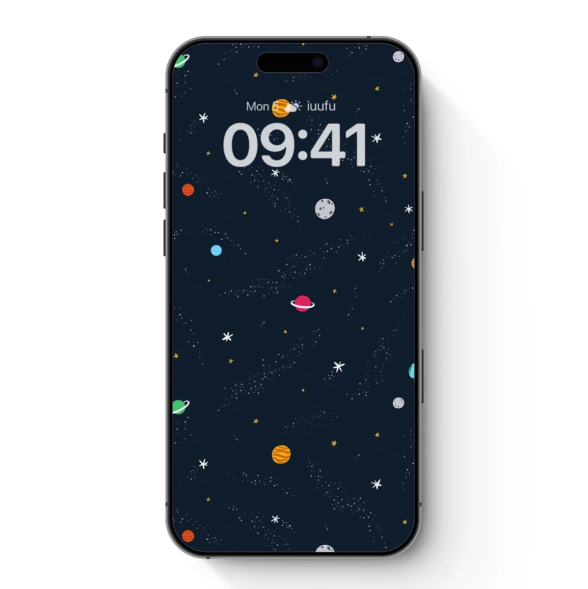 Cosmic Playground: Whimsical Planets in Starry Night