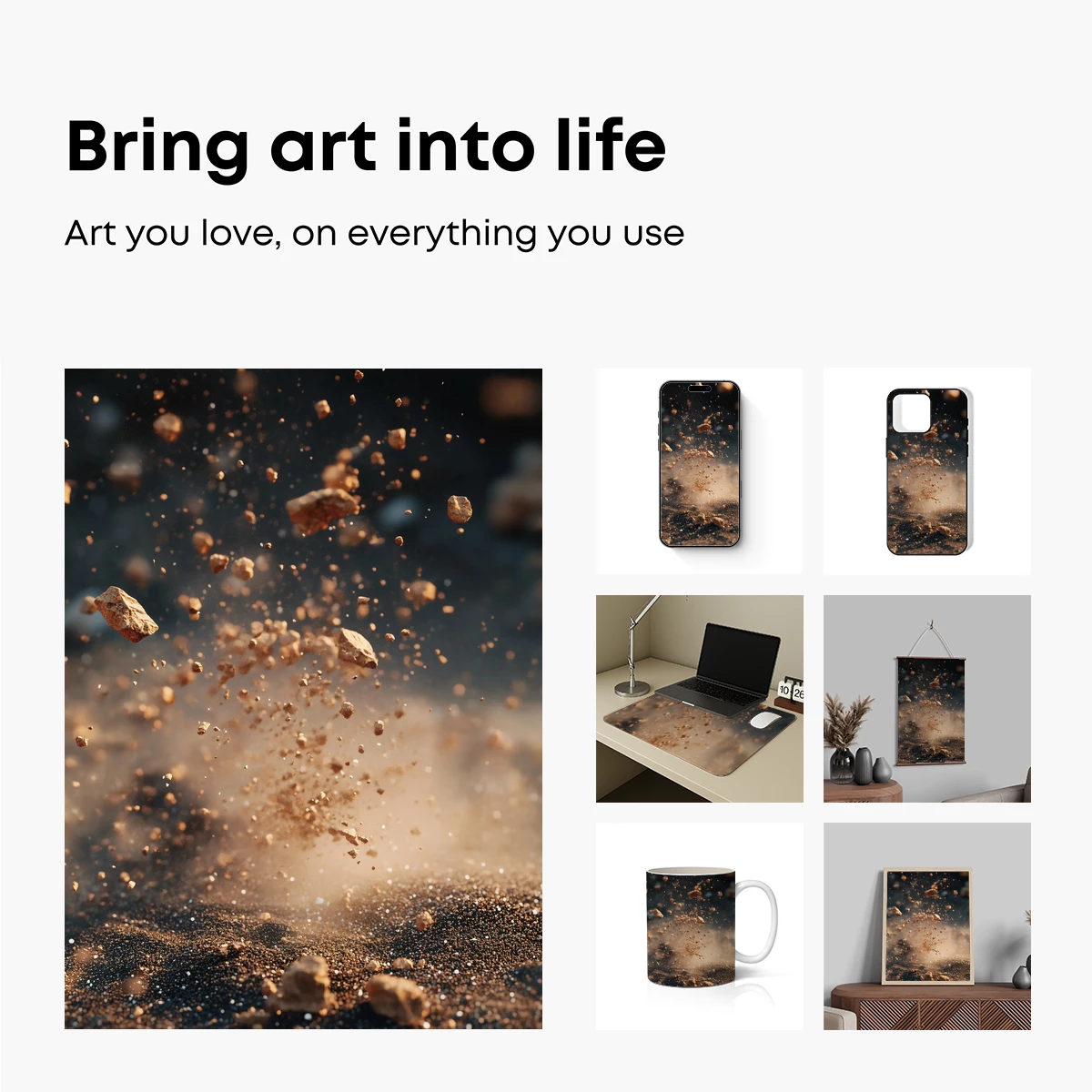 Dust Storm Eruption: Dynamic Earth Tones - Image 2