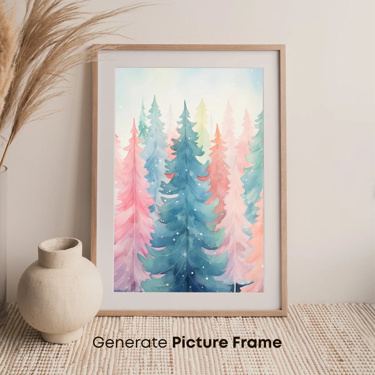 Enchanted Pastel Forest: Watercolor Whimsy - Image 7