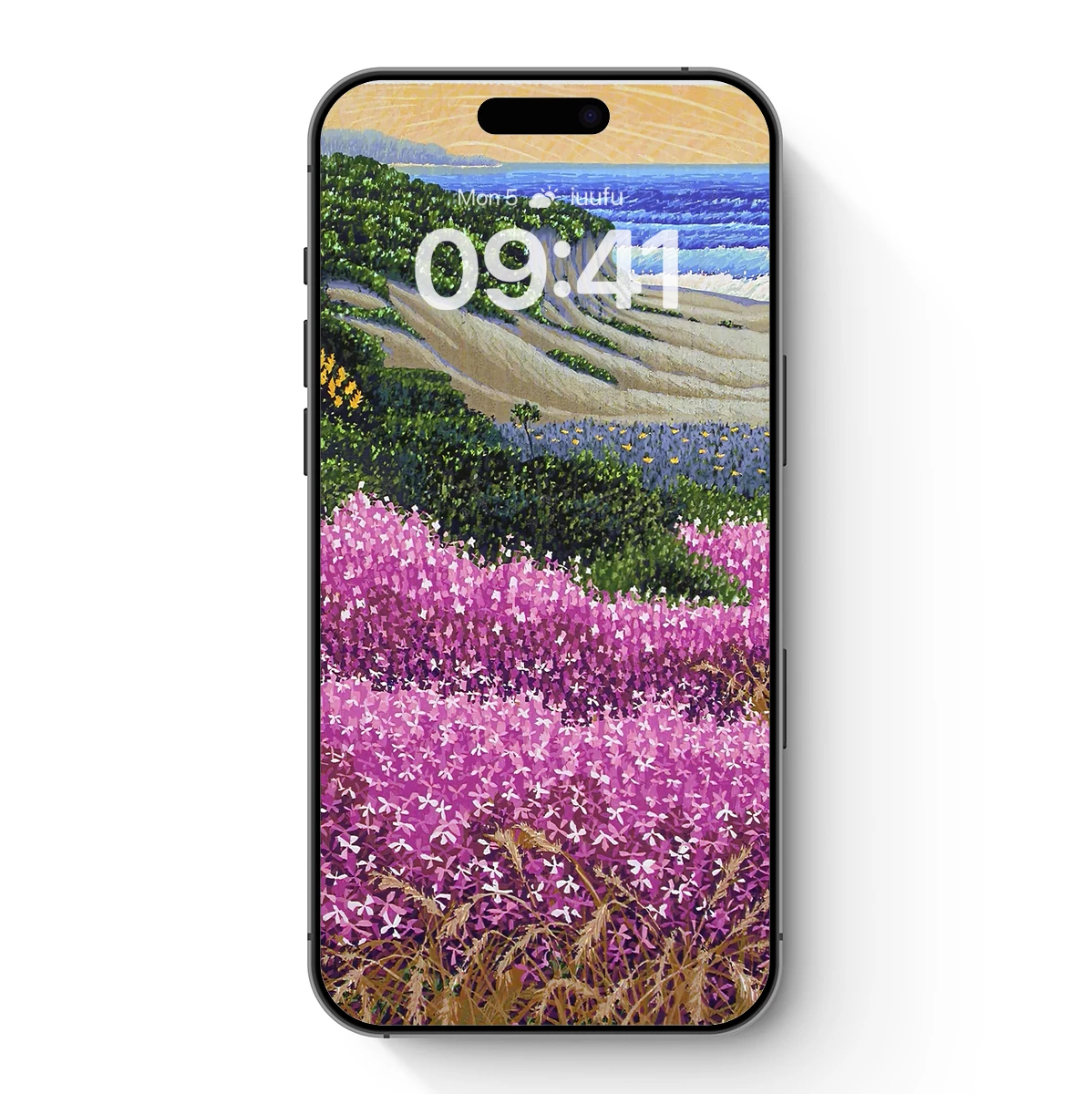 Blooming Coastal Symphony: A Tapestry of Nature's Palette