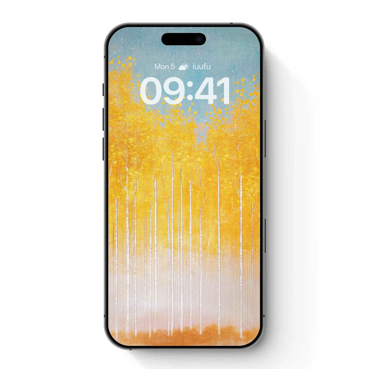 Golden Birch Forest Glow