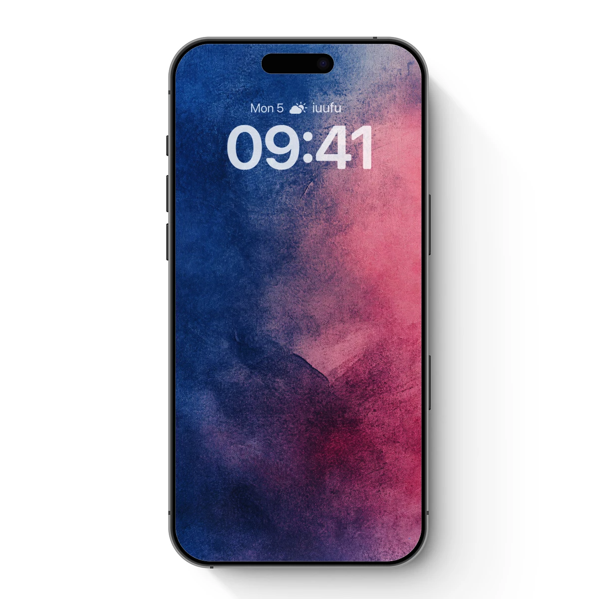 Abstract Fusion: Blue and Red Textured Harmony