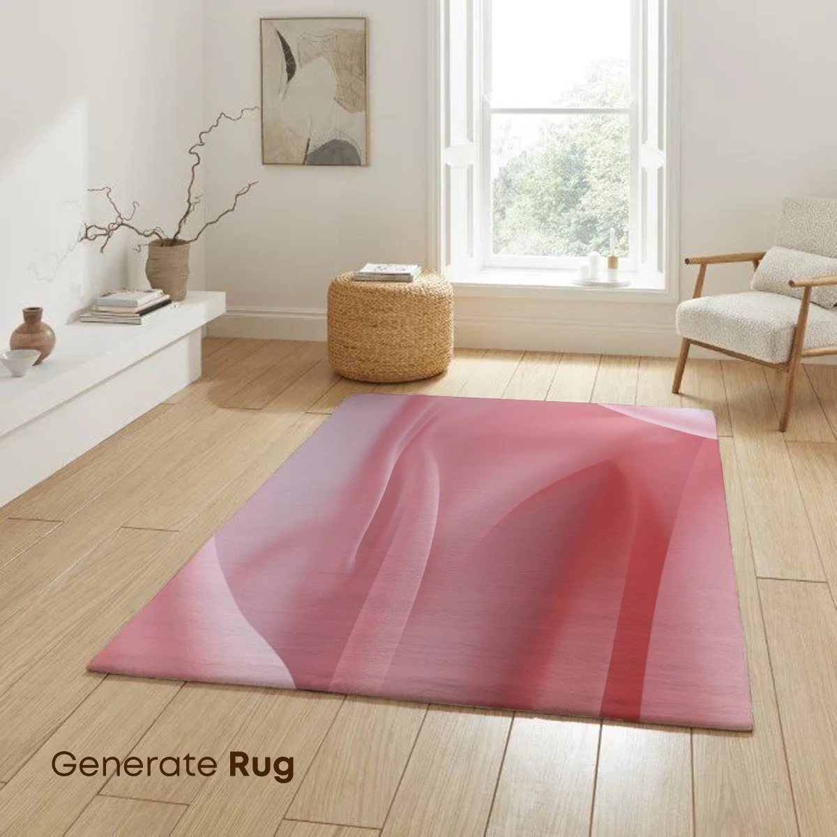 Ethereal Pink Silk Drapery - Image 6