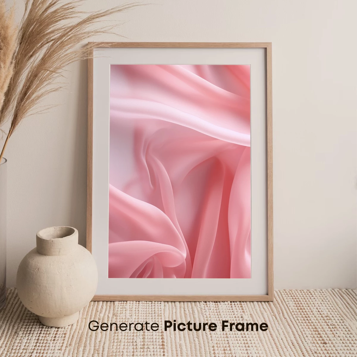 Ethereal Pink Silk Drapery - Image 7