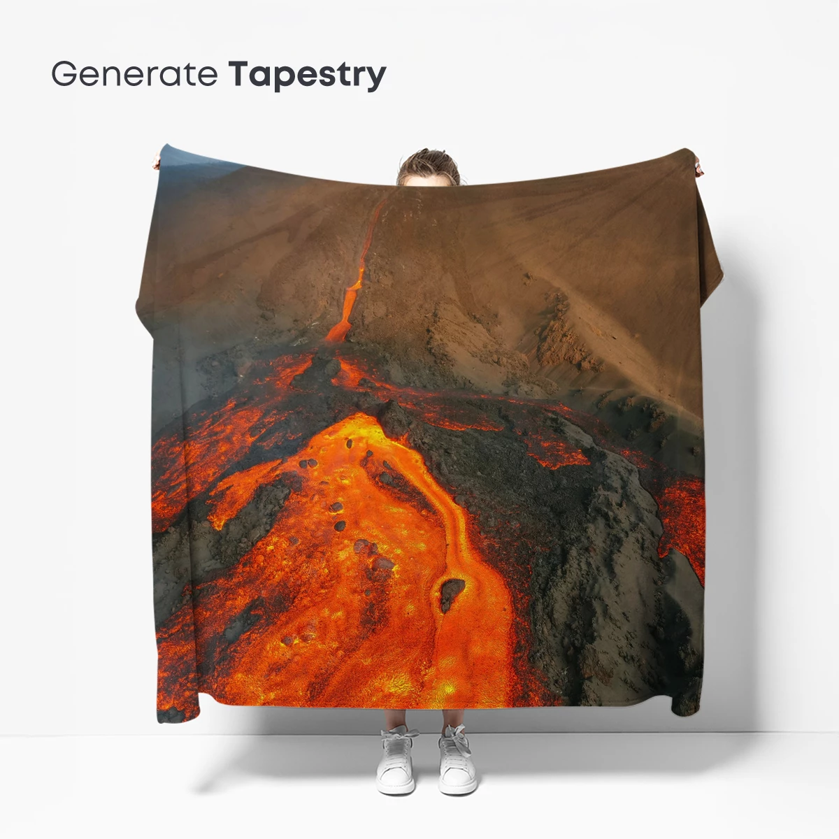 Lava's Fiery Embrace: Volcanic Eruption in Motion - Image 5