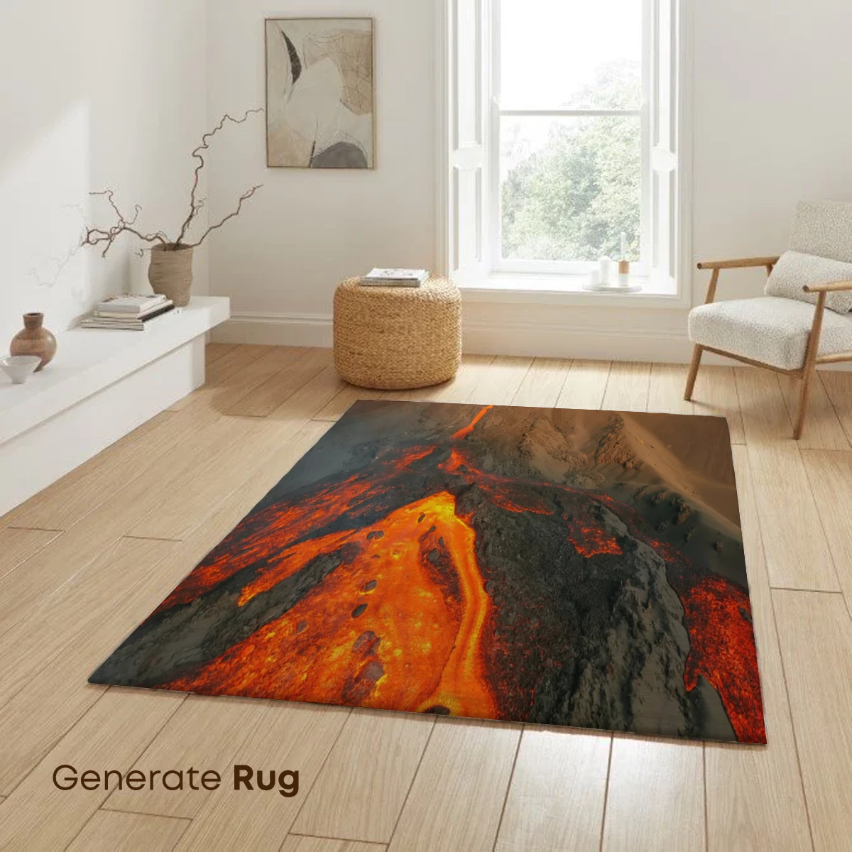 Lava's Fiery Embrace: Volcanic Eruption in Motion - Image 6