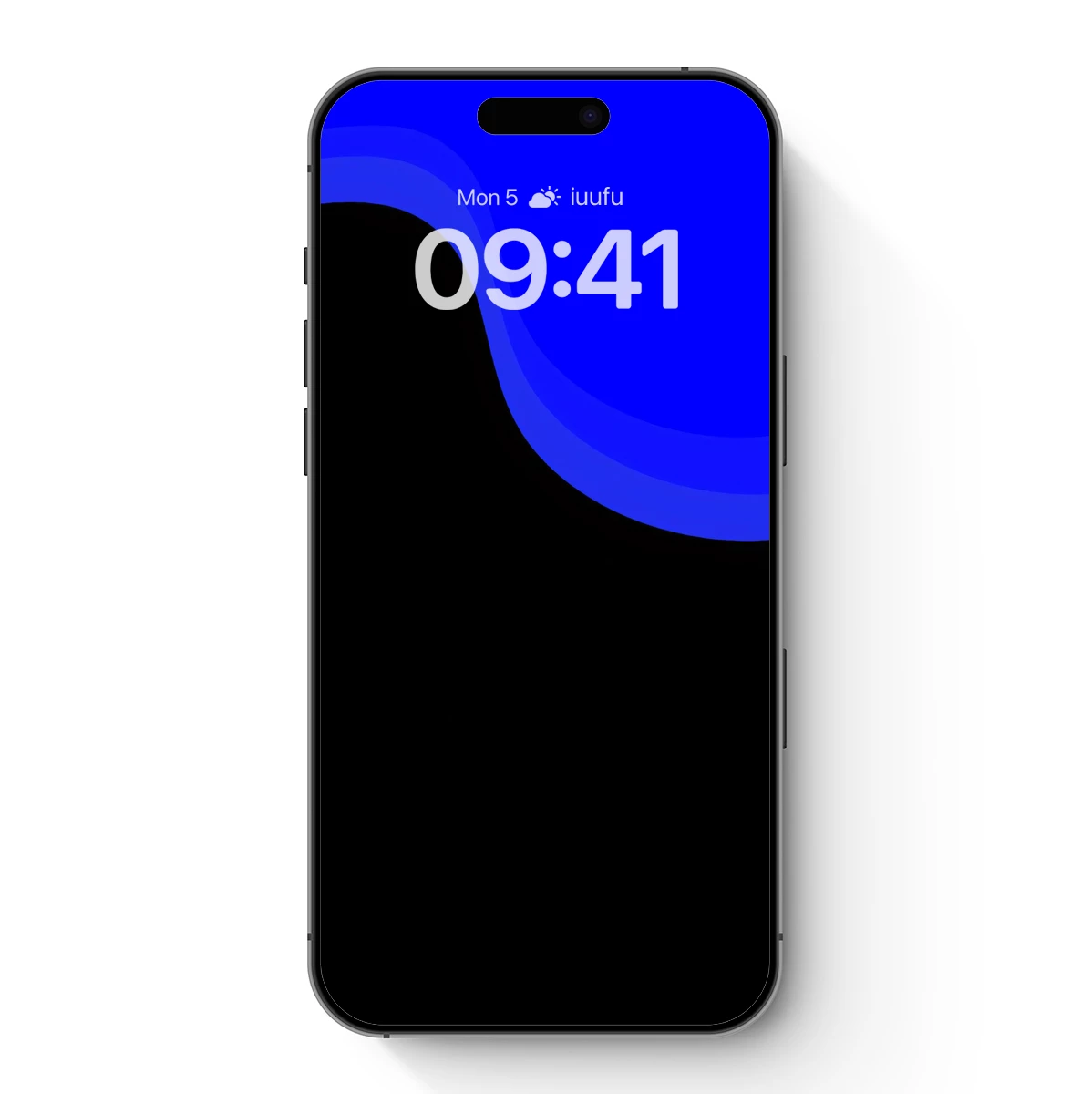 Abstract Blue Horizon: Minimalist Elegance