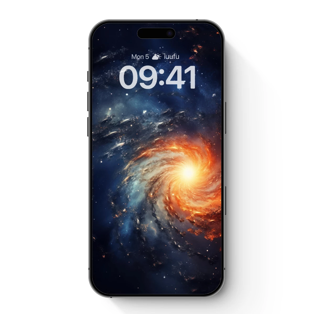 Cosmic Inferno: A Spiral Galaxy's Fiery Dance