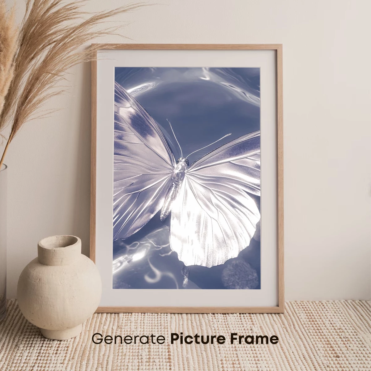 Ethereal Crystal Butterfly: A Frosty Dream - Image 7