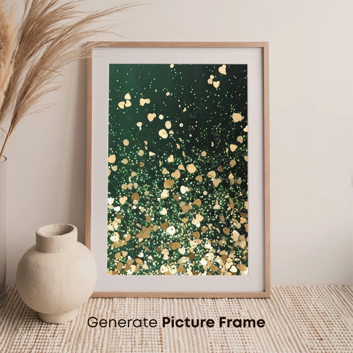 Golden Hearts in Emerald Night - Image 7
